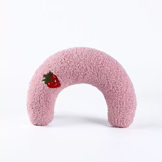 Cat U-Shape Moon Pillow — Soft Plush Pet Neck Rest